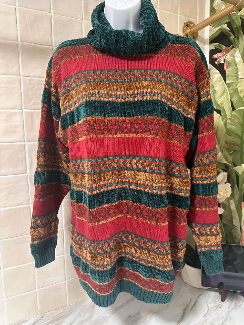 Lizsport vintage 90s turtleneck sweater